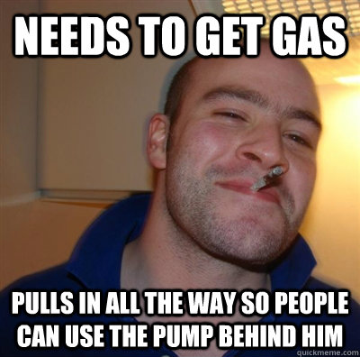 needs to get gas pulls in all the way so people can use the pump behind him  GGG plays SC