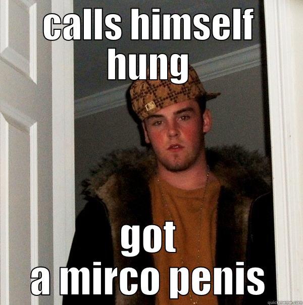 grodd mehunglow - CALLS HIMSELF HUNG GOT A MIRCO PENIS Scumbag Steve