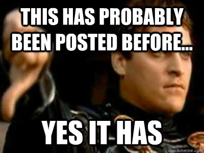 This has probably been posted before... Yes it has  Downvoting Roman