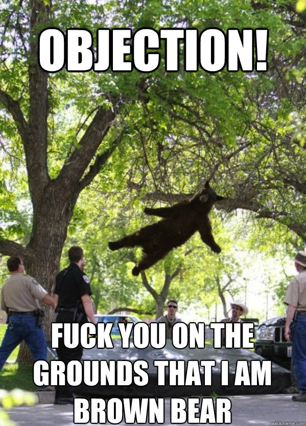 Objection! Fuck you on the grounds that I am Brown Bear - Objection! Fuck you on the grounds that I am Brown Bear  Misc