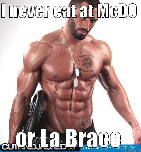 I NEVER EAT AT MCDO  OR LA BRACE Success Kid