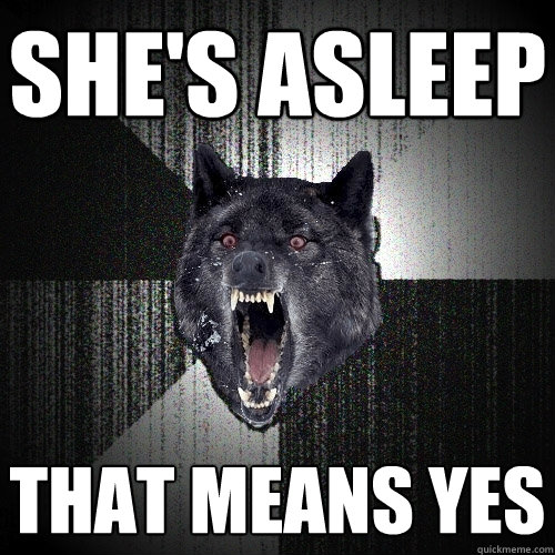 She's Asleep That Means Yes  Insanity Wolf