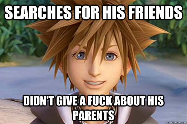 Searches for his friends Didn't give a fuck about his parents - Searches for his friends Didn't give a fuck about his parents  Social Sora