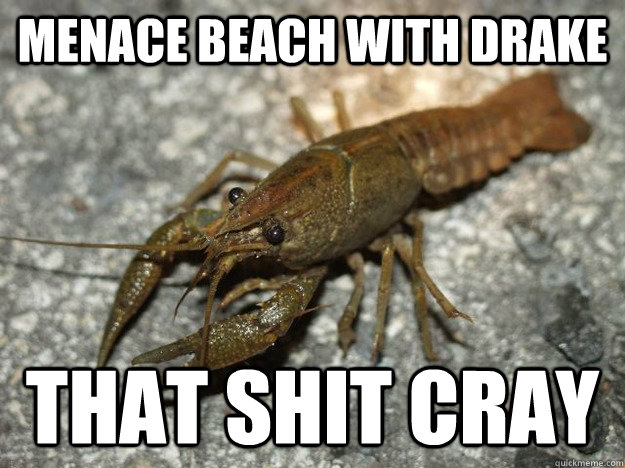 Menace beach with Drake That shit cray  THAT SHIT CRAY