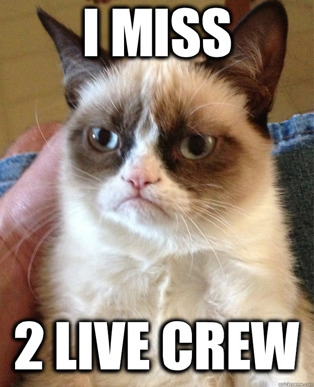 I miss 2 Live Crew  Grumpy Cat