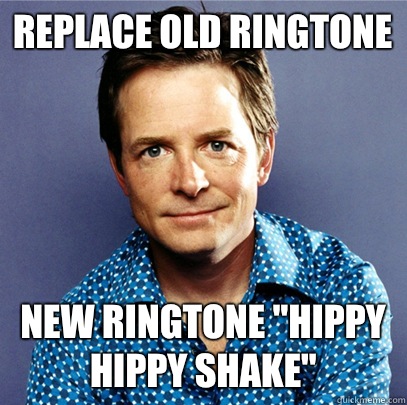 Replace old ringtone New ringtone 