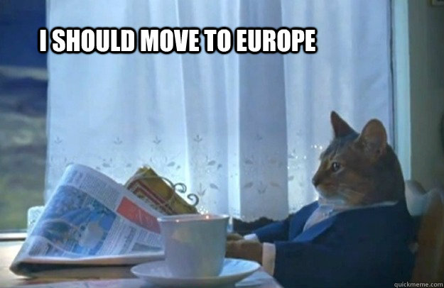 I should move to Europe  Sophisticated Cat