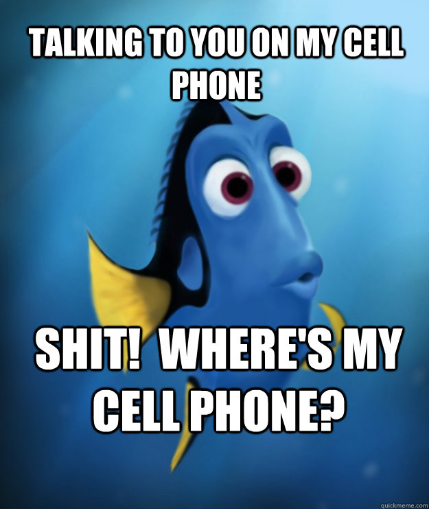 Talking to you on my cell phone Shit!  Where's my cell phone?  - Talking to you on my cell phone Shit!  Where's my cell phone?   Misc