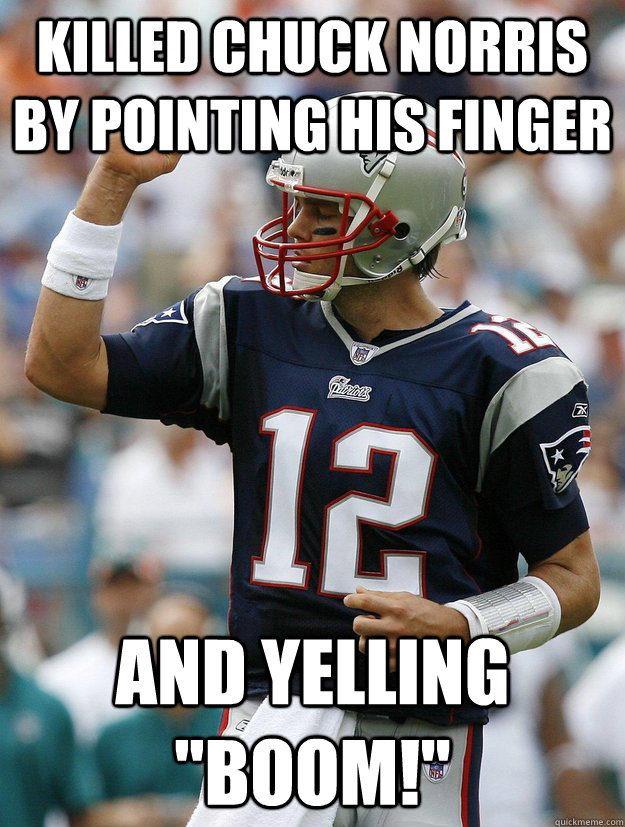 killed chuck norris by pointing his finger and yelling 