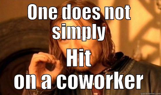 ONE DOES NOT SIMPLY HIT ON A COWORKER Boromir