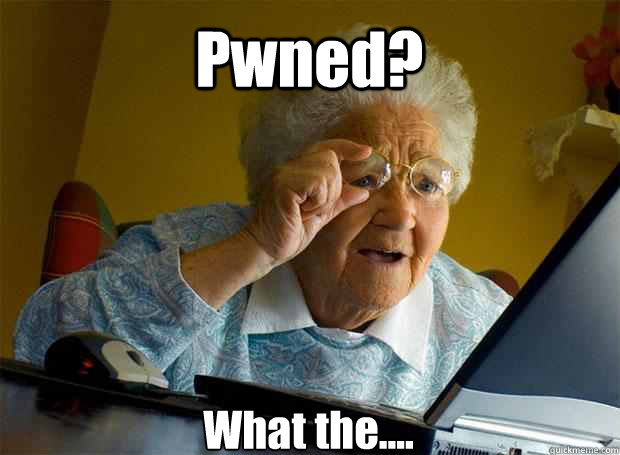 Pwned? What the....  Grandma finds the Internet