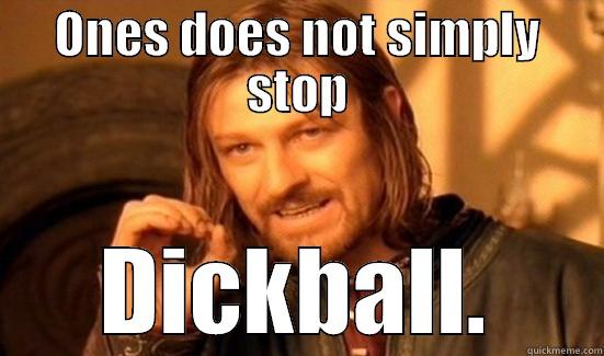 ONES DOES NOT SIMPLY STOP DICKBALL. Boromir