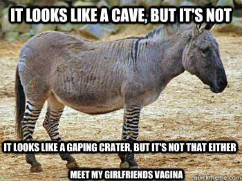 It looks like a cave, But it's not It looks like a gaping crater, but it's not that either Meet my girlfriends vagina - It looks like a cave, But it's not It looks like a gaping crater, but it's not that either Meet my girlfriends vagina  Donkra