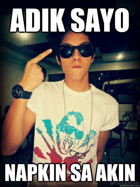 Adik sayo Napkin sa akin  daniel padilla