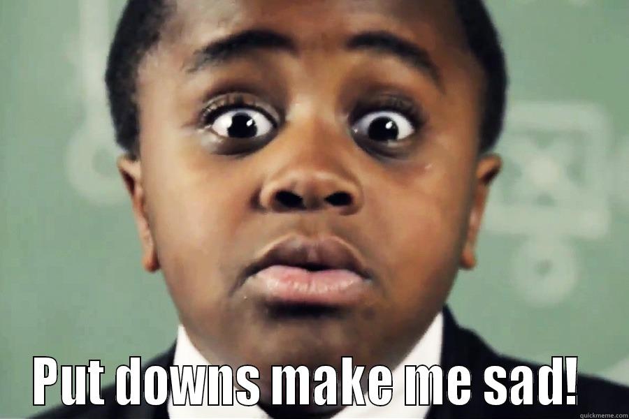funny kid -  PUT DOWNS MAKE ME SAD!  Misc