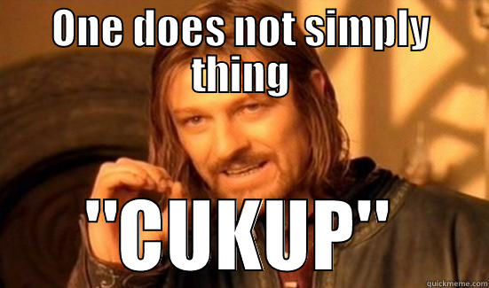 ONE DOES NOT SIMPLY THING 