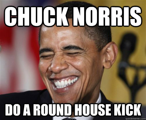 Chuck Norris Do a round house kick - Chuck Norris Do a round house kick  Scumbag Obama