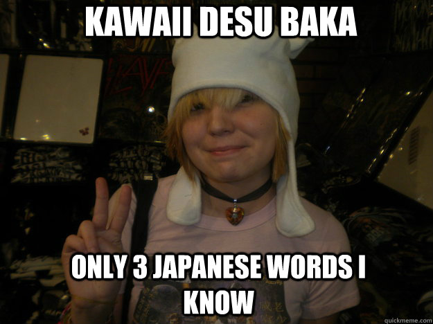 KAWAII DESU BAKA Only 3 Japanese words I know  Annoying Weaboo