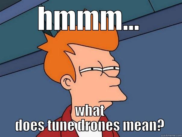 Pipemajor stories - HMMM... WHAT DOES TUNE DRONES MEAN? Futurama Fry