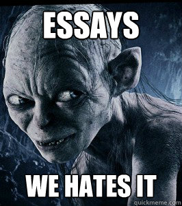 essays we hates it - essays we hates it  Misc