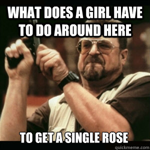 What does a girl have to do around here To get a single rose  Am I The Only One Round Here