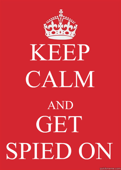 KEEP CALM AND GET SPIED ON - KEEP CALM AND GET SPIED ON  Keep calm or gtfo