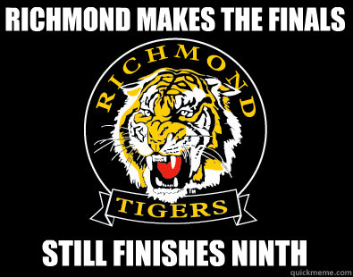 Richmond makes the finals Still finishes ninth  