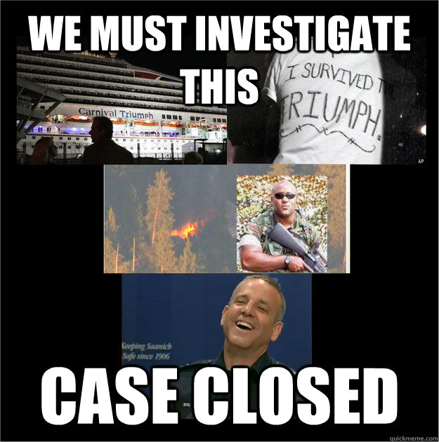 We must Investigate this  Case Closed   Priorities