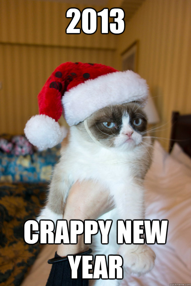 2013 CRAPPY NEW YEAR - 2013 CRAPPY NEW YEAR  GRUMPY CAT NEW YEAR