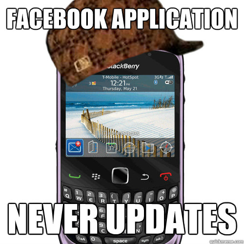 Facebook Application Never Updates  