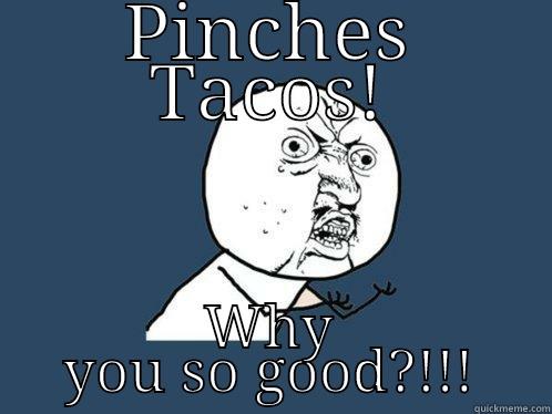 PINCHES TACOS! WHY YOU SO GOOD?!!! Y U No