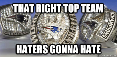 That Right top team Haters Gonna Hate  New England Patriots