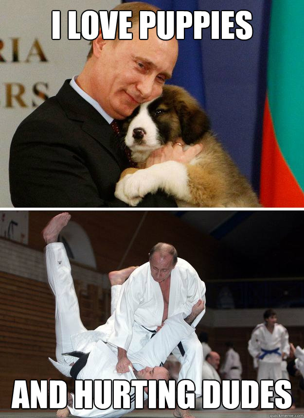 I Love puppies And hurting dudes  Putin