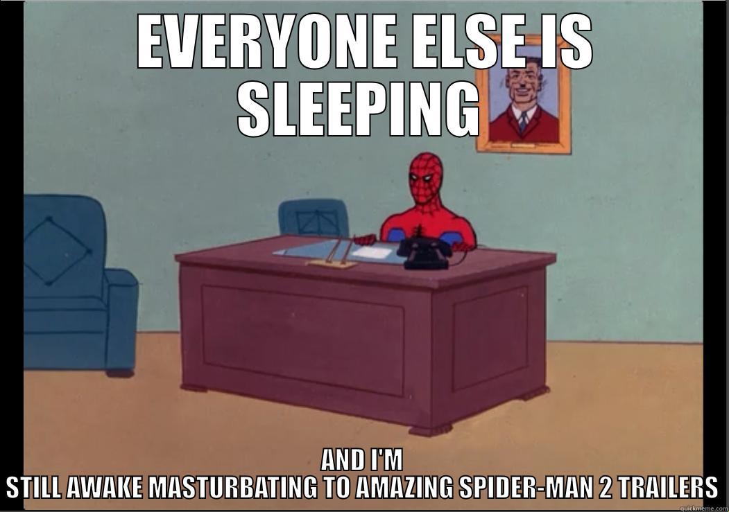  EVERYONE ELSE IS SLEEPING AND I'M STILL AWAKE MASTURBATING TO AMAZING SPIDER-MAN 2 TRAILERS Misc
