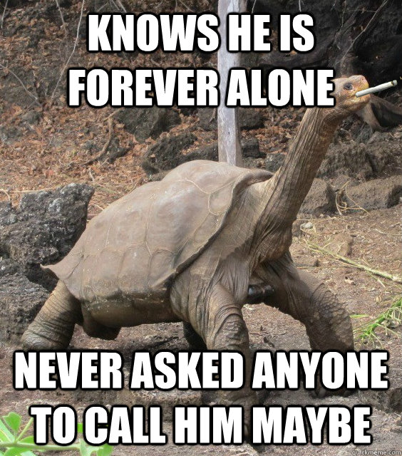 knows he is Forever alone never asked anyone to call him maybe  Good Guy George