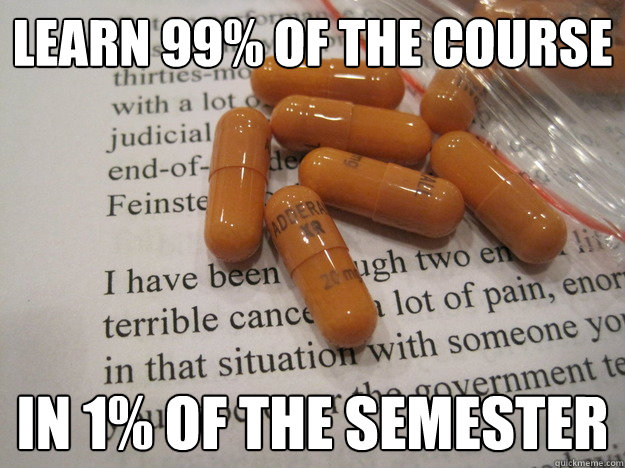 Learn 99% of the course In 1% of the semester  