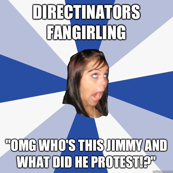 Directinators fangirling  