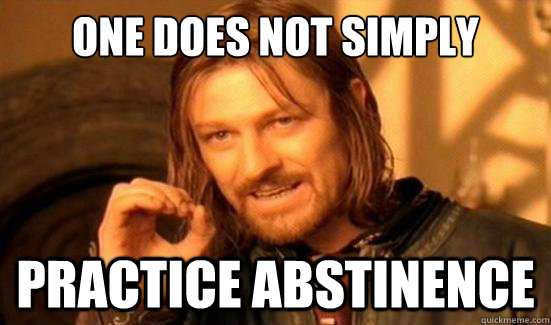 One Does Not Simply practice abstinence  Boromir