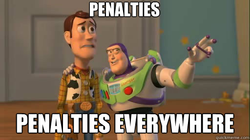Penalties Penalties everywhere  Everywhere