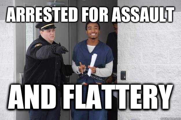 Arrested for assault  And flattery  Ridiculously Photogenic Prisoner