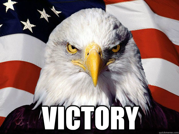  Victory  Patriotic Eagle
