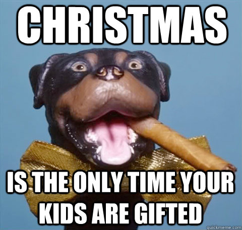 christmas is the only time your kids are gifted  triumph the insult comic dog