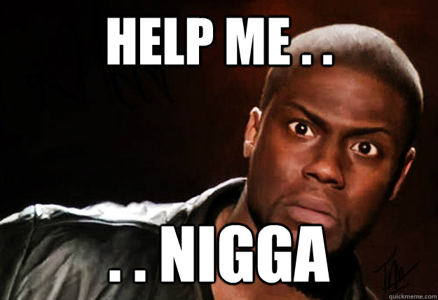 Help me . . . . nigga - Help me . . . . nigga  Kevin Hart