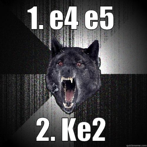 1. E4 E5 2. KE2 Insanity Wolf