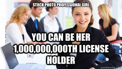 Stock Photo Professional Girl You can be her 1,000,000,000th license holder - Stock Photo Professional Girl You can be her 1,000,000,000th license holder  Stock Photo Professional Girl