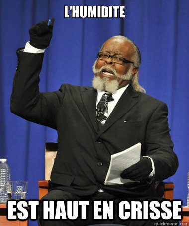 L'humidite est haut en crisse  The Rent Is Too Damn High