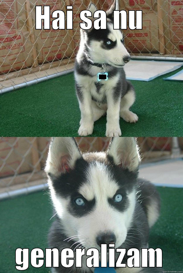 HAI SA NU GENERALIZAM Insanity puppy