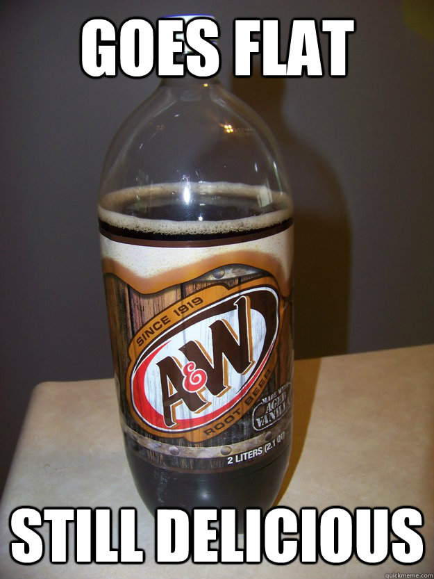 Goes flat still delicious   Good Guy Soda