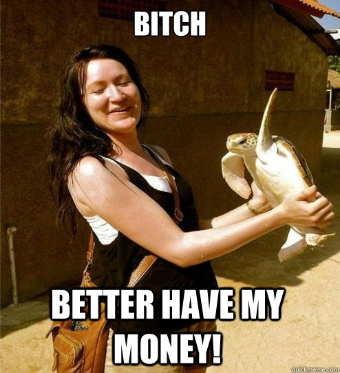 BITCH Better have my money! - BITCH Better have my money!  Turtle Slap
