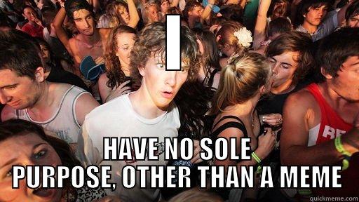 I HAVE NO SOLE PURPOSE, OTHER THAN A MEME Sudden Clarity Clarence